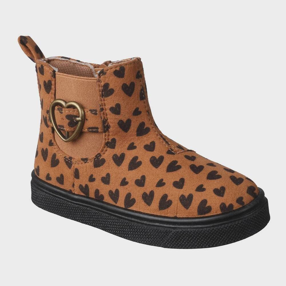 NEW OOMPHIES girl's colette bootie in brown